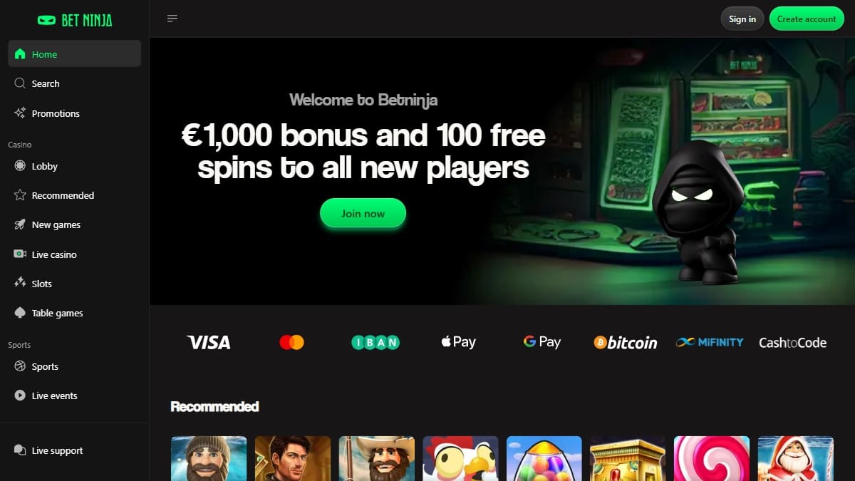 ervaringen met de goksite van betninja casino nederland