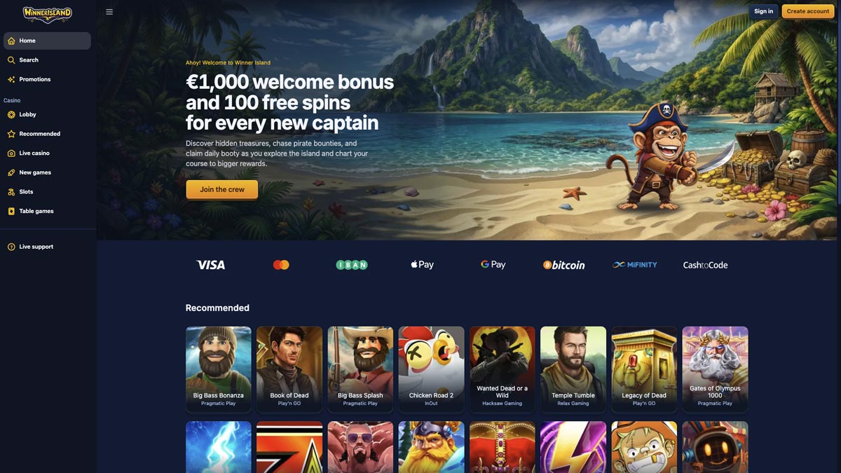 ervaringen met de goksite van winner island